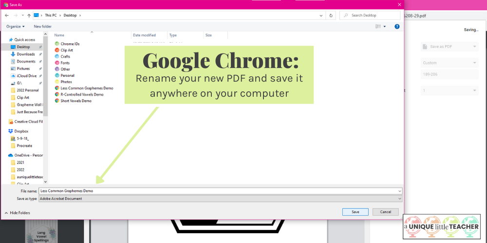 Save paper by creating a new PDF of only the pages you need in Google Chrome™
