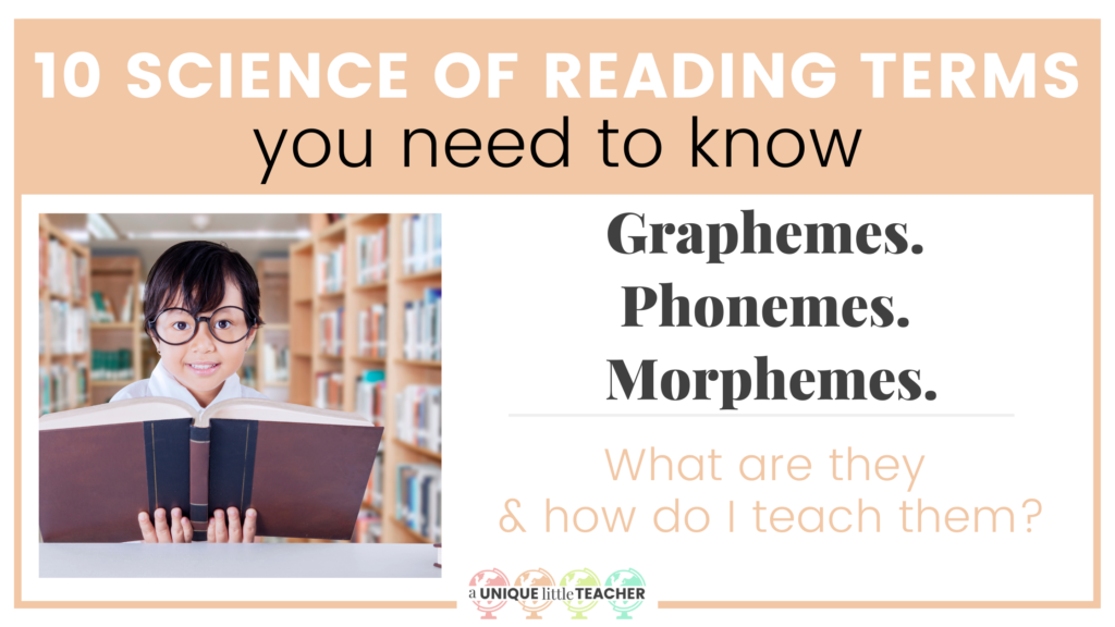 10 Science of Reading Terms You Need to Know. Graphemes, phonemes, morphemes. What are they and how do I teach them?