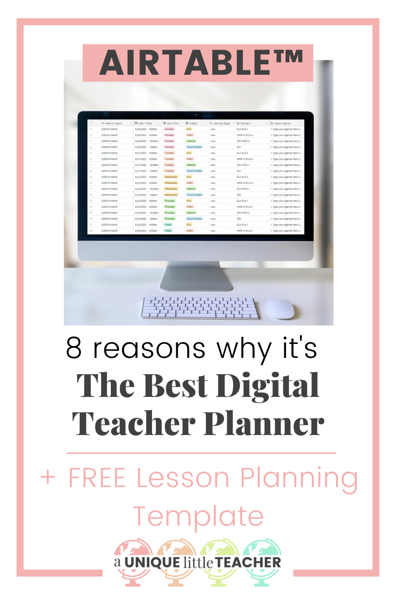 8 Reasons why Airtable is the best digital teacher planner